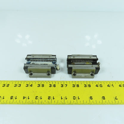 THK HSR 20B Linear Guide Rail Bearing Block 70mm x 63mm W x 24mm H Lot Of 2