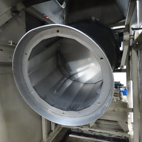 Rosemont 480V 3Ph Centrifugal Bulk Material Drying Tumbler 26RPM 22"x24" Drum