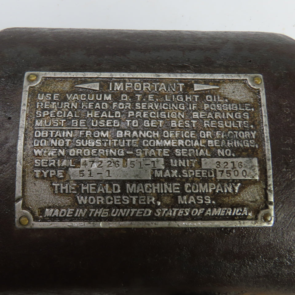 Heald 72A Belt Driven Gear Box
