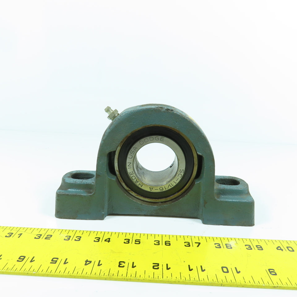 Dodge 124076 Type SC 2 Bolt Pillow Block Bearing 1-11/16" Bore