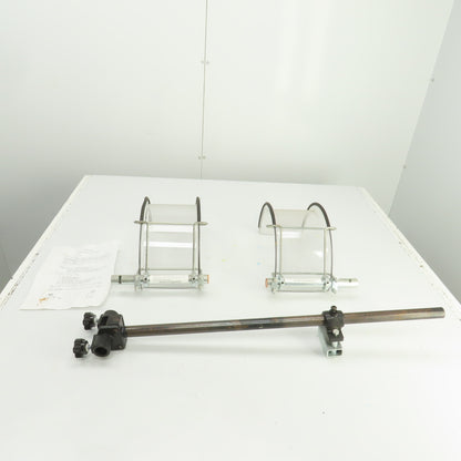 Flexbar 13391-D Dual Wheel Bench Grinder Guard Deluxe Kit For 8" Wheels