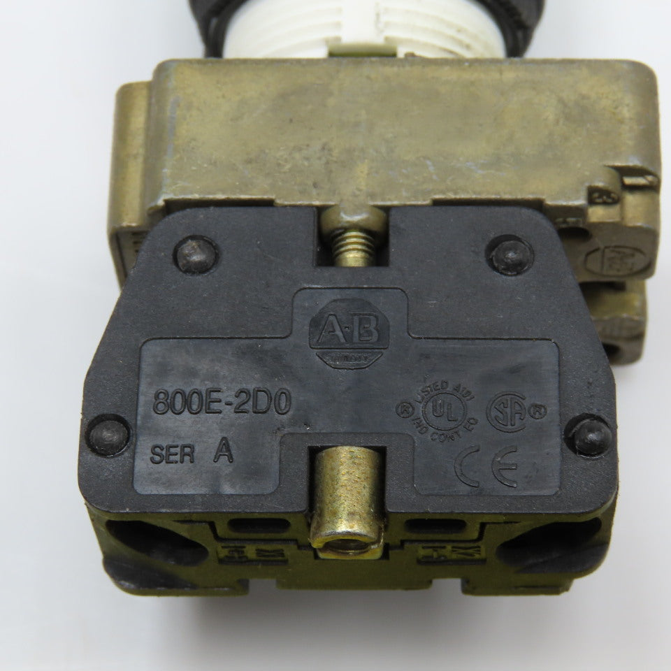 Allen Bradley 800E-2D0 Illuminated Panel Indicator Pilot Light 250V Max GREEN