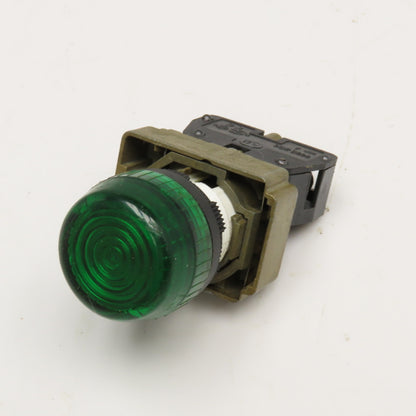 Allen Bradley 800E-2D0 Illuminated Panel Indicator Pilot Light 250V Max GREEN