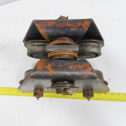 Harrington Model D 1 Ton Capacity Manual Push Pull Beam Trolley 4-6" Flange