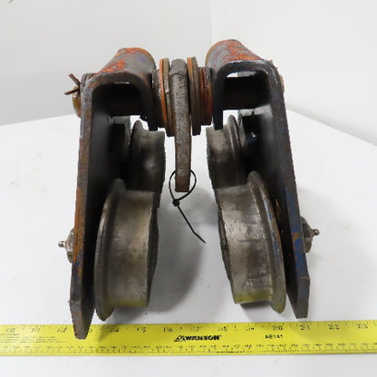 Harrington Model D 1 Ton Capacity Manual Push Pull Beam Trolley 4-6" Flange