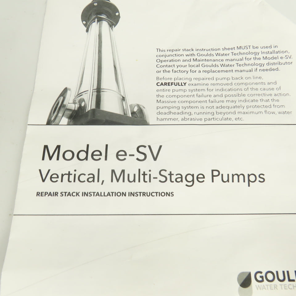 Goulds 15SVR70 15SV 7STG REP STK Multistage e-SV Repair Stack Kit