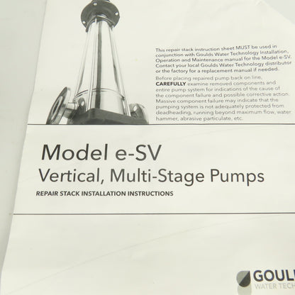 Goulds 15SVR70 15SV 7STG REP STK Multistage e-SV Repair Stack Kit