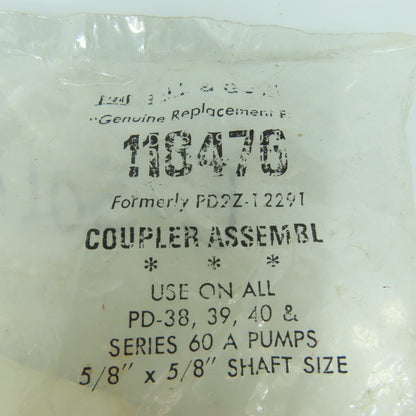 Bell & Gossett 118476 5/8" x 5/8" Pump Coupler Assembly For PD 38, 39, 40 Pumps