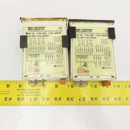 Texmate DL-40 Digital Panel Meter 85-265V Lot Of 2