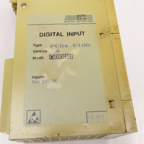 Saia PCD4.E100 Digital Input Module Ver. A