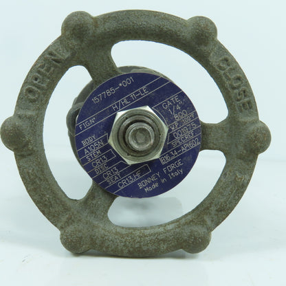 Bonney Forge 157785-*001 1/4" Gate Valve 100°F CR13