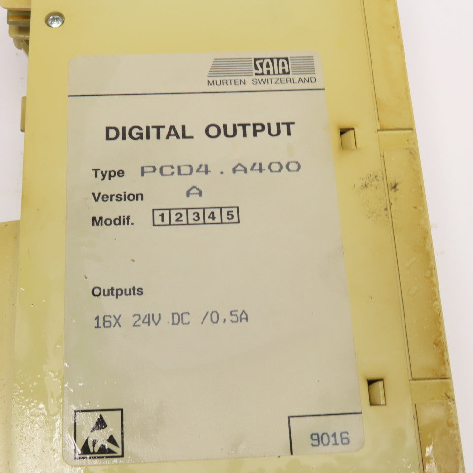 Saia PCD4.A400 Digital Module 16x24VDC 0.5A