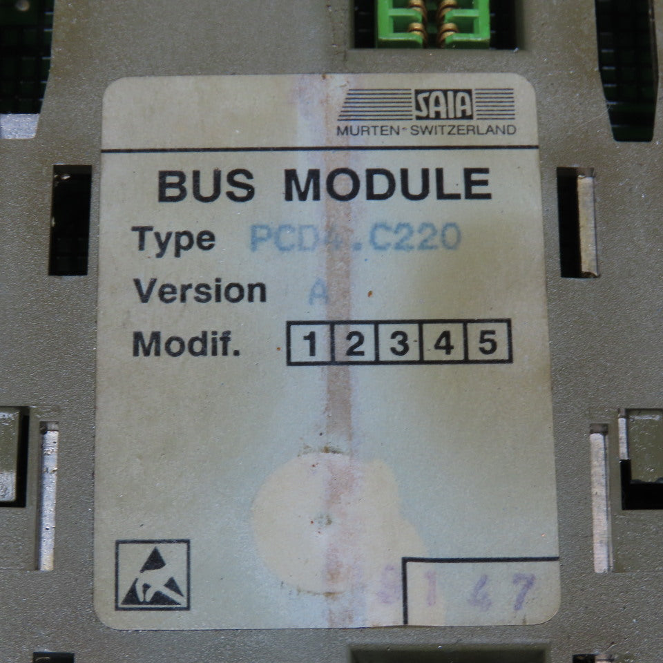 Saia PCD4.C220 Bus Module Ver A