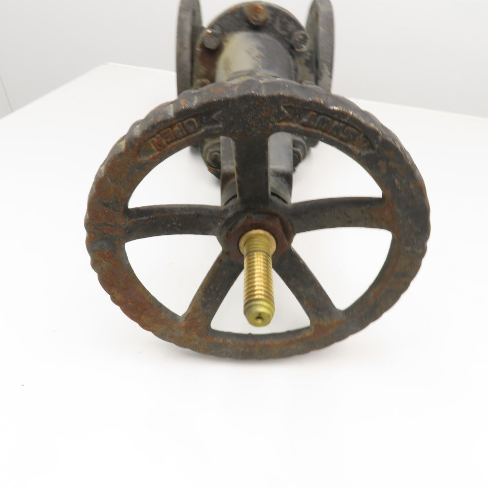 Davis 6" OS&Y Outside Stem & Yoke Gate Valve Flange Mount Brass Class 125 200WOG