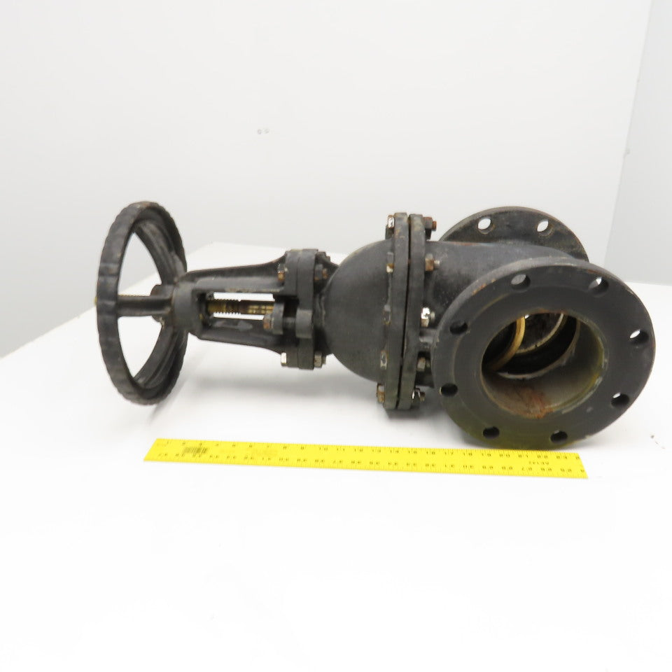 Davis 6" OS&Y Outside Stem & Yoke Gate Valve Flange Mount Brass Class 125 200WOG