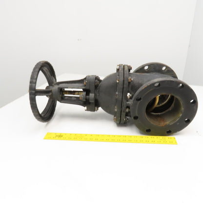 Davis 6" OS&Y Outside Stem & Yoke Gate Valve Flange Mount Brass Class 125 200WOG