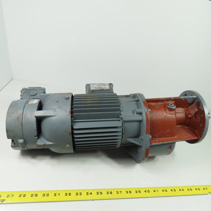 Bauer G12-20/DK84-200LW 25.5:1 Ratio .55kW 60Hz Motor Gearbox W/Brake 208-480V