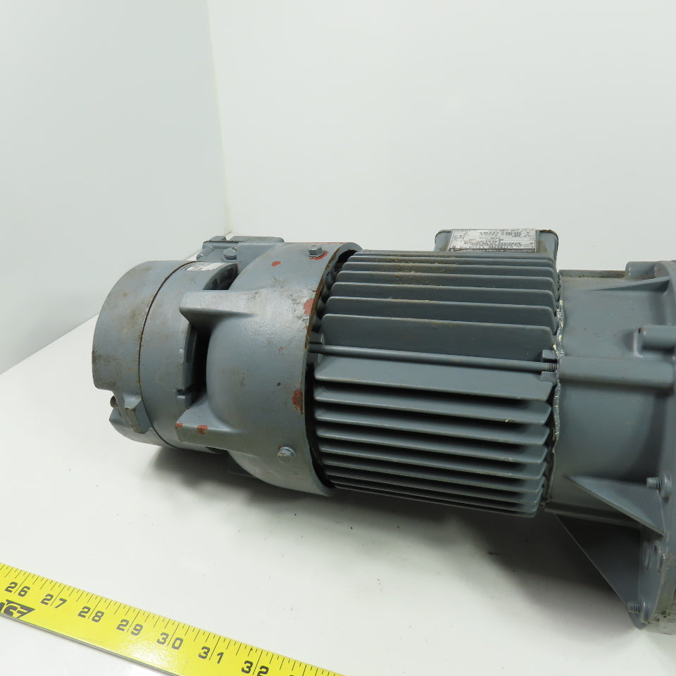 Bauer G12-20/DK84-200LW 25.5:1 Ratio .55kW 60Hz Motor Gearbox W/Brake 208-480V