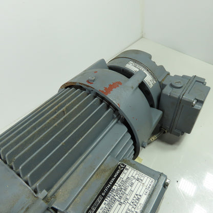 Bauer G12-20/DK84-200LW 25.5:1 Ratio .55kW 60Hz Motor Gearbox W/Brake 208-480V