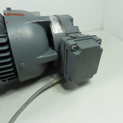 Bauer G12-20/DK84-200LW 25.5:1 Ratio .55kW 60Hz Motor Gearbox W/Brake 208-480V