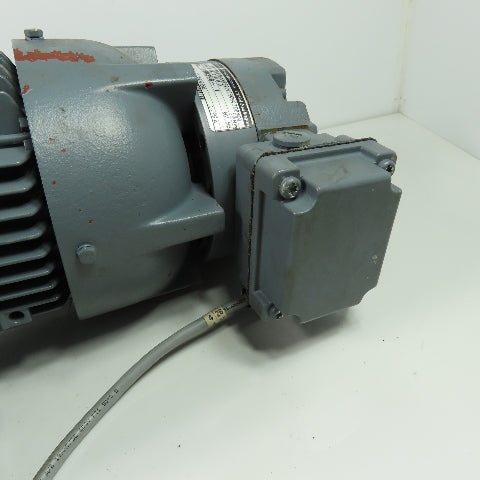 Bauer G12-20/DK84-200LW 25.5:1 Ratio .55kW 60Hz Motor Gearbox W/Brake 208-480V