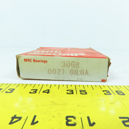 MRC 306S Single Row Ball Bearing 30mm Bore 72mm OD 19mm Wide Lot Of 2