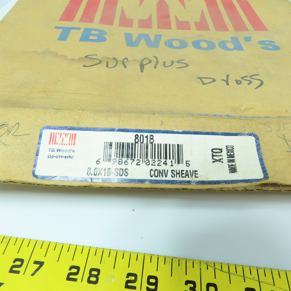 TB Wood's 8.0X1B-SDS Conv Sheave 55mm Bore 3000RPM
