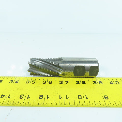 1-1/4" x 2" LOC 6 Flute Spiral Cobalt-HSS Roughing End Mill 1-1/4" Weldon