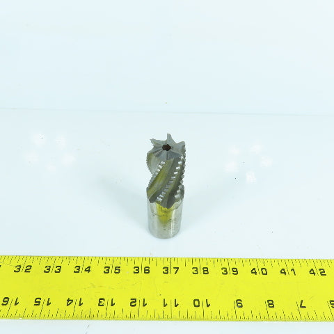 1-1/4" x 2" LOC 6 Flute Spiral Cobalt-HSS Roughing End Mill 1-1/4" Weldon