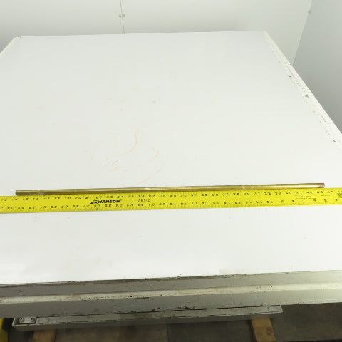 1/2" Solid Brass Round Bar Stock 29-1/2" OAL