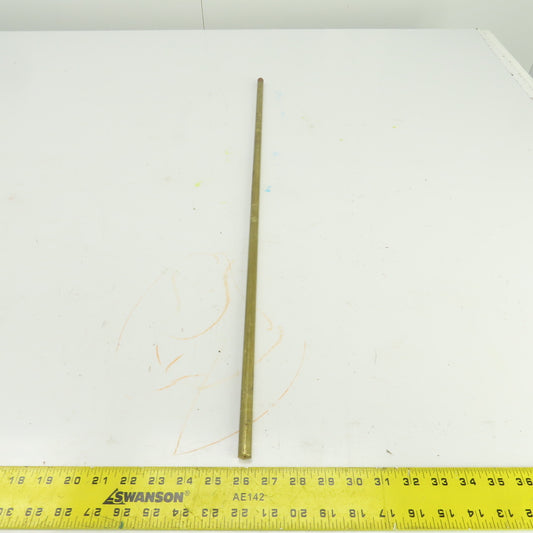 1/2" Solid Brass Round Bar Stock 29-1/2" OAL
