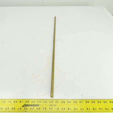 1/2" Solid Brass Round Bar Stock 29-1/2" OAL