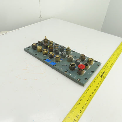 Explosion Proof Control Panel Screw-On Cover 21-1/4" x 9-3/8" W/21 Switches