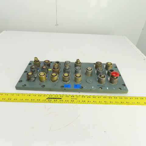 Explosion Proof Control Panel Screw-On Cover 21-1/4" x 9-3/8" W/21 Switches