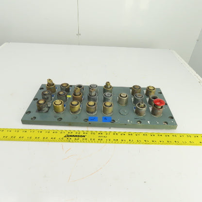 Explosion Proof Control Panel Screw-On Cover 21-1/4" x 9-3/8" W/21 Switches