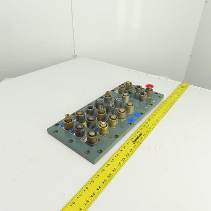 Explosion Proof Control Panel Screw-On Cover 21-1/4" x 9-3/8" W/21 Switches