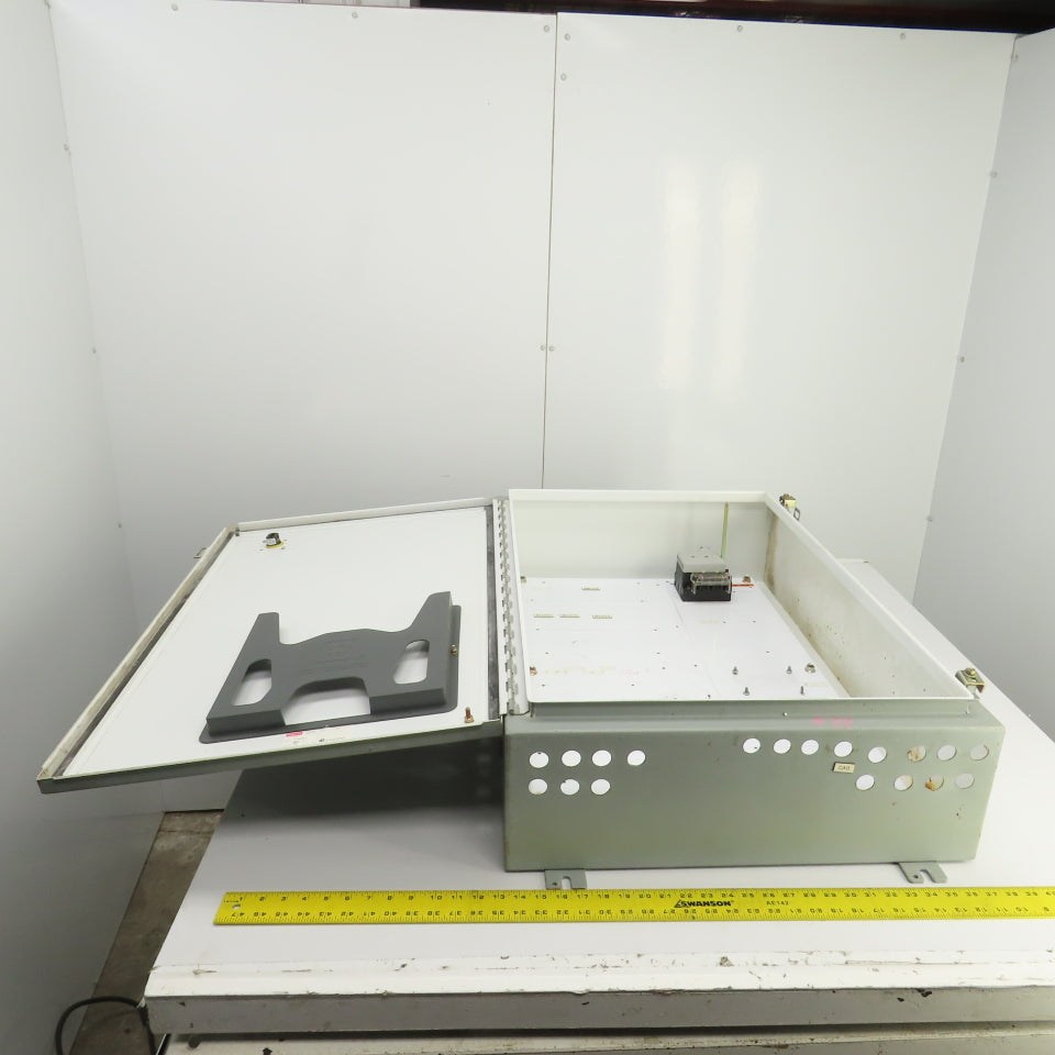 Hoffman A-362408LP 36" x 24" x 8" Electrical Enclosure W/ Backplate & Disconnect