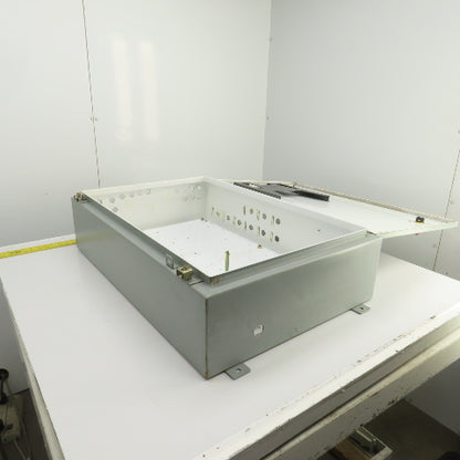 Hoffman A-362408LP 36" x 24" x 8" Electrical Enclosure W/ Backplate & Disconnect