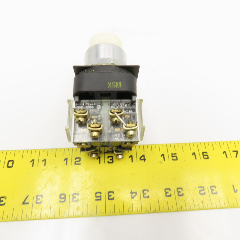 Allen Bradley 800T-PT16 120V Illuminated Push Button Momentary Switch White