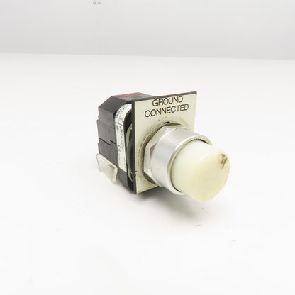 Allen Bradley 800T-PT16 120V Illuminated Push Button Momentary Switch White