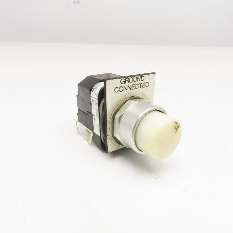 Allen Bradley 800T-PT16 120V Illuminated Push Button Momentary Switch White