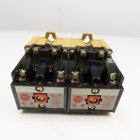 Allen Bradley 700-PK200A1 600V AC Relay Contactor 115/120V Coil Lot Of 2