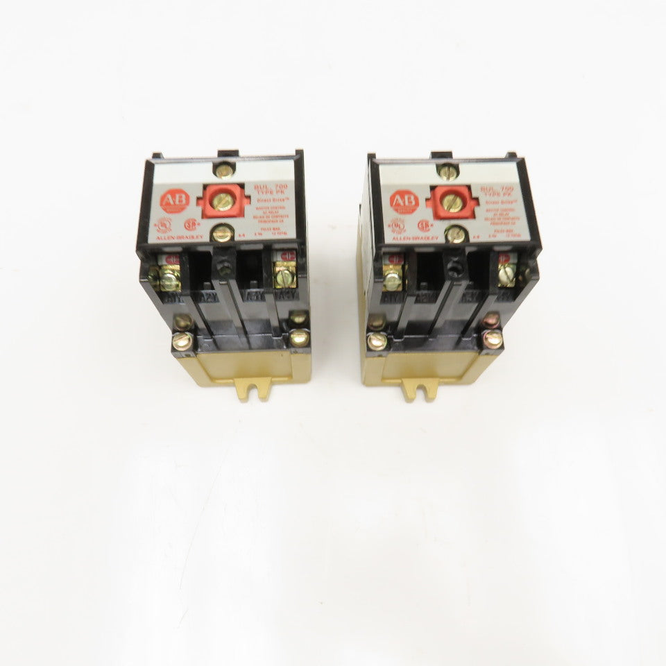 Allen Bradley 700-PK200A1 600V AC Relay Contactor 115/120V Coil Lot Of 2