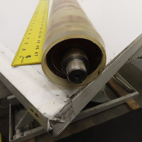 70mm OD x 1622mm BF Weighted Steel Gravity Conveyor Roller 20mm Shaft