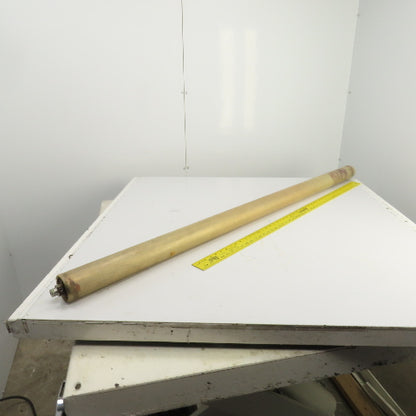 70mm OD x 1622mm BF Weighted Steel Gravity Conveyor Roller 20mm Shaft