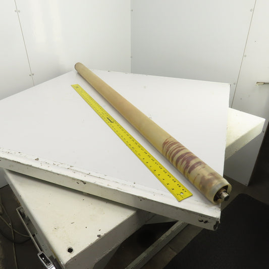 70mm OD x 1622mm BF Weighted Steel Gravity Conveyor Roller 20mm Shaft