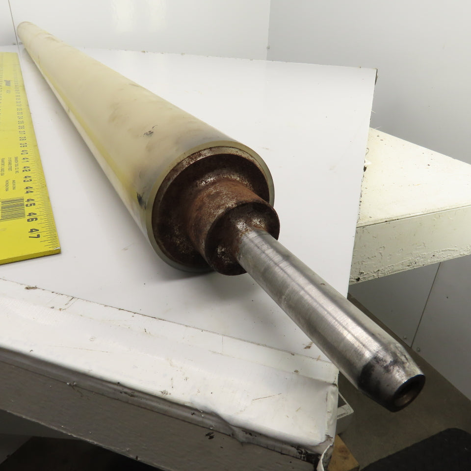 70mm OD x 1616mm BF Steel Conveyor Drive Roller 19mm Shaft 1818mm OAL