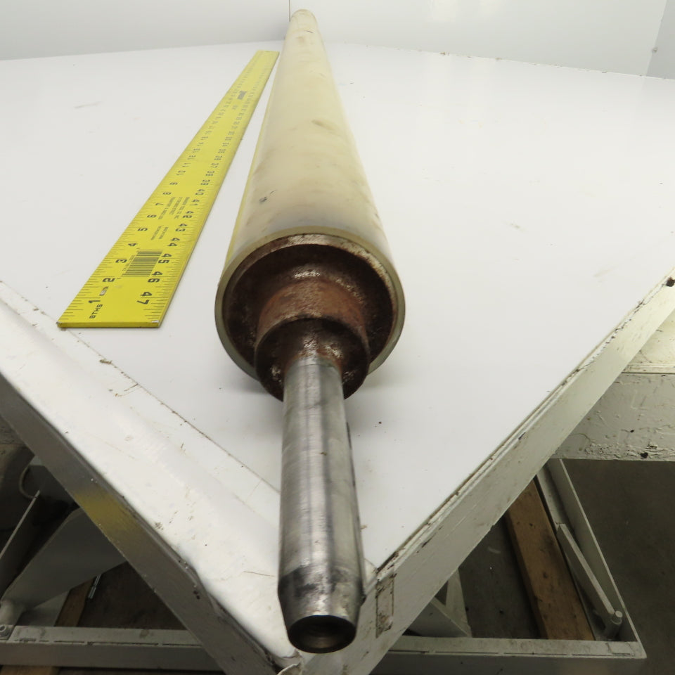 70mm OD x 1616mm BF Steel Conveyor Drive Roller 19mm Shaft 1818mm OAL
