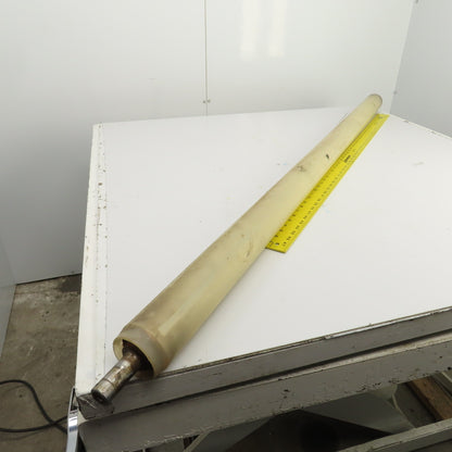 70mm OD x 1616mm BF Steel Conveyor Drive Roller 19mm Shaft 1818mm OAL