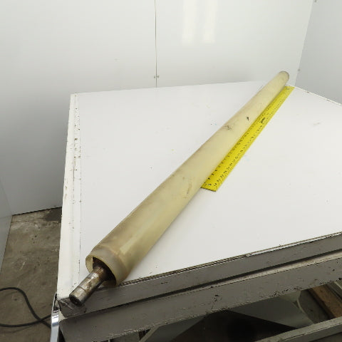 70mm OD x 1616mm BF Steel Conveyor Drive Roller 19mm Shaft 1818mm OAL